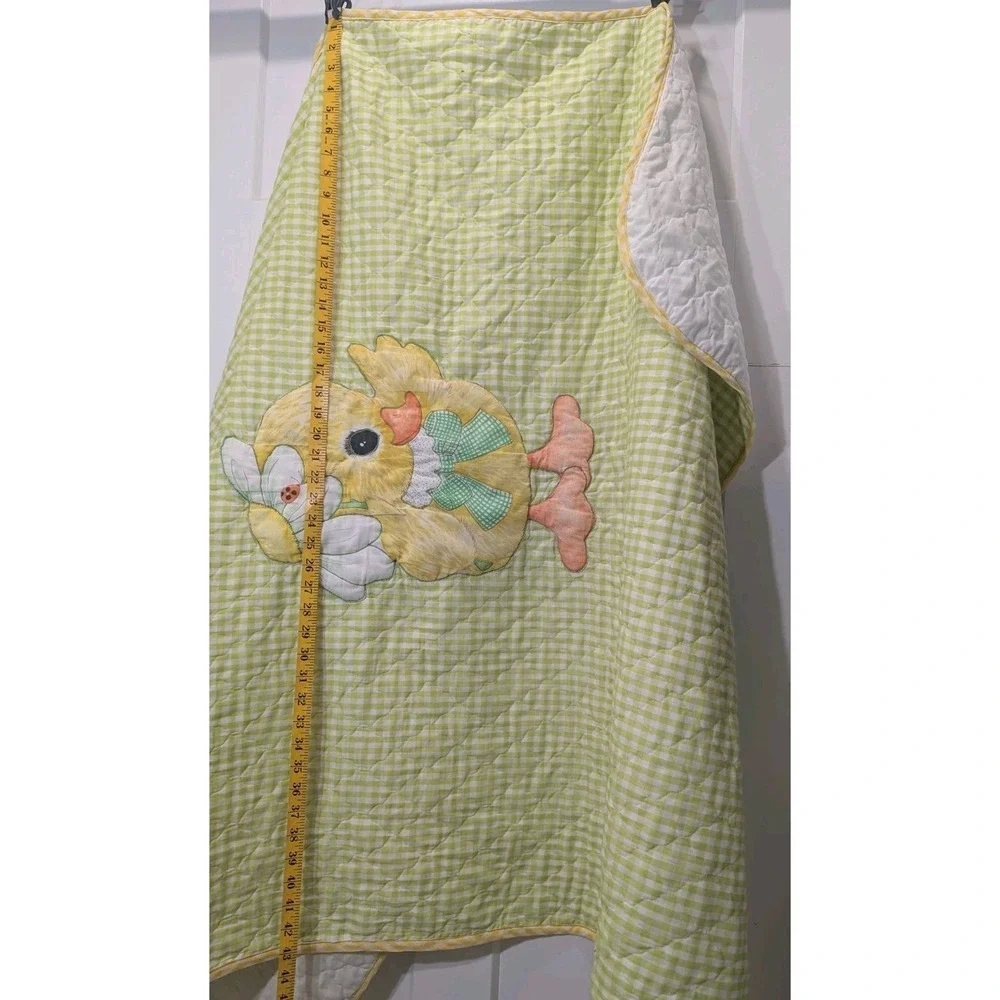 Quilt Vintage Duck  Baby Nursery Yellow Green  Daisy 44.5 By 43 In‎